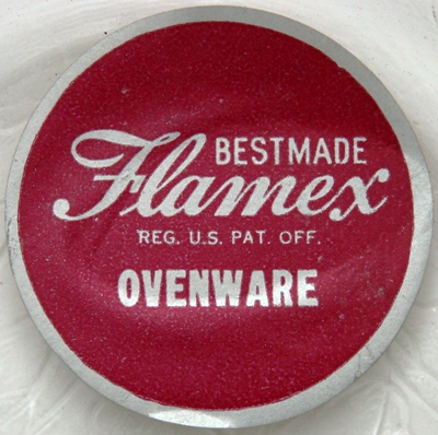 McKee Flamex Ovenware Label