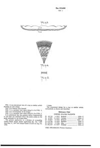 Anchor Hocking Wexford Sandwich Plate Design Patent D213840-2