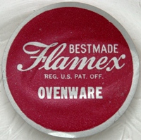 McKee Flamex Ovenware Label