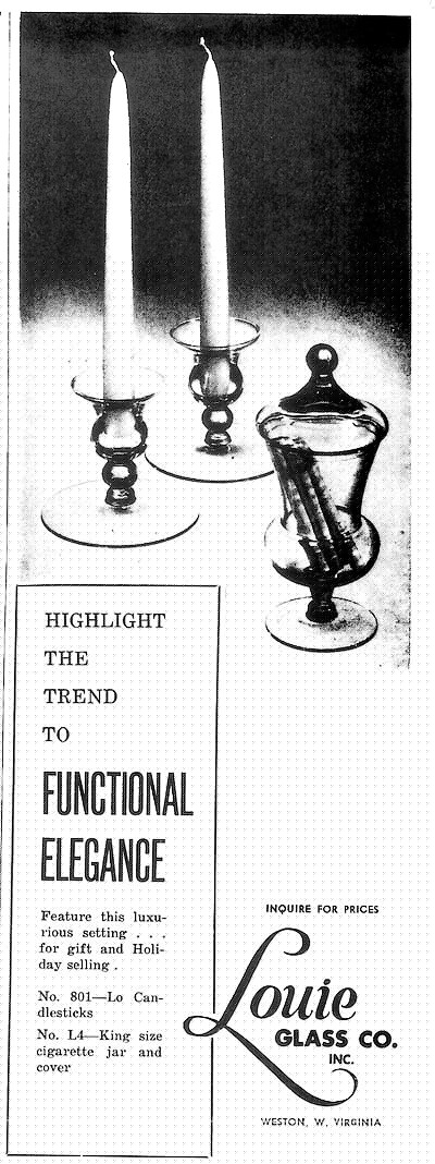 Louie Glass Functional Elegance Advertisement