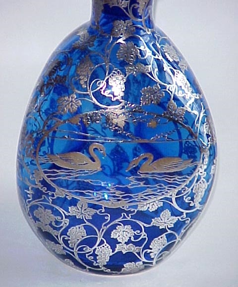 Depasse-Pearsall Silver Overlay w/ Swans