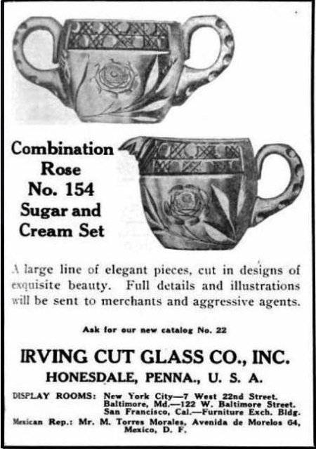 Irving Cut Glass Co. Advertisement