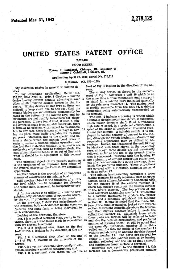 Vidrio Products Blender Patent 2278125-3