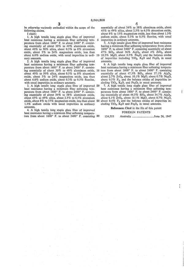 Houze Glass Fiber Composition Patent 3044888-2