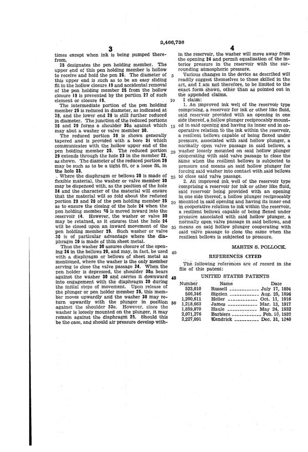 Zephyr American Inkwell Patent 2466736-3