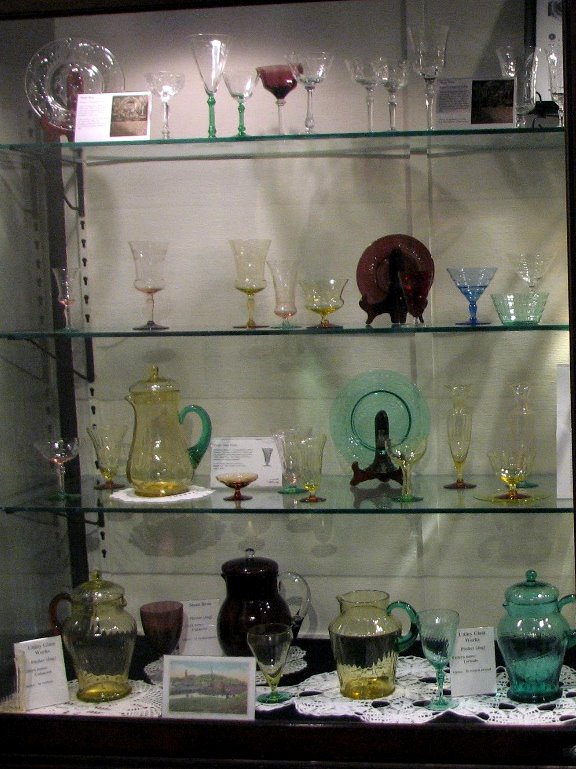 Lonaconing Glass Display (1) at Allegany County Museum
