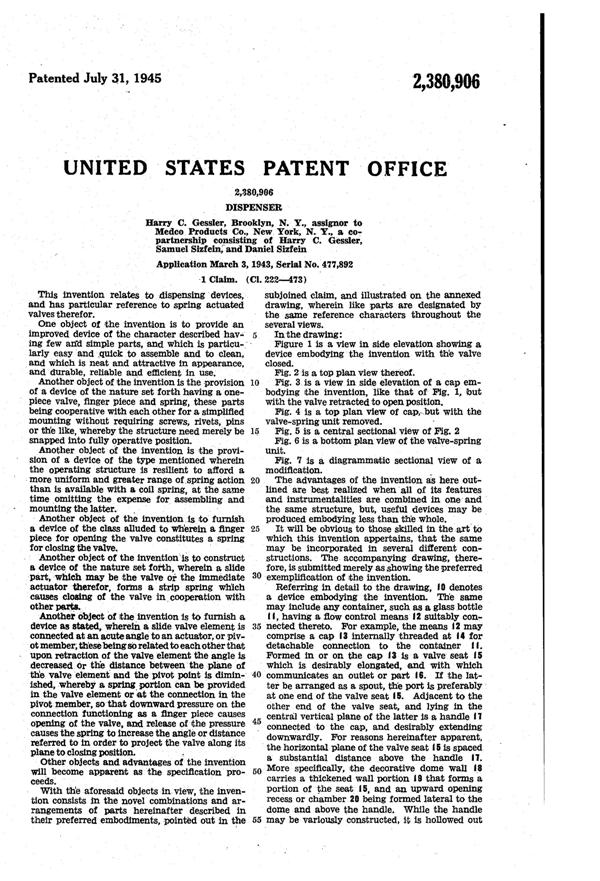 Medco Syrup Dispenser Patent 2380906-2