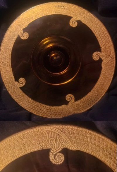 Unknown Gold Encrusted Border Etch