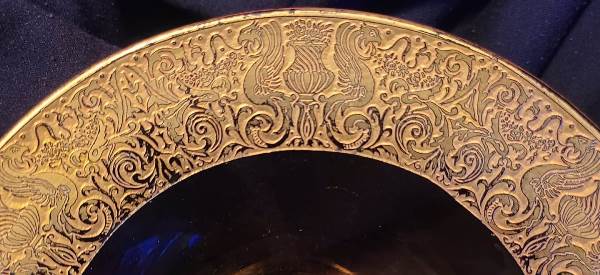 Unknown Gold Encrusted Border Etch