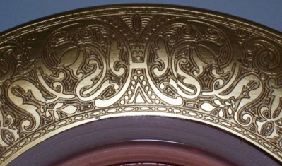 Unknown Gold Encrusted Border Etch