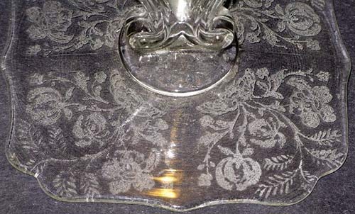 Unknown Floral Etch on Liberty Works Candlestick