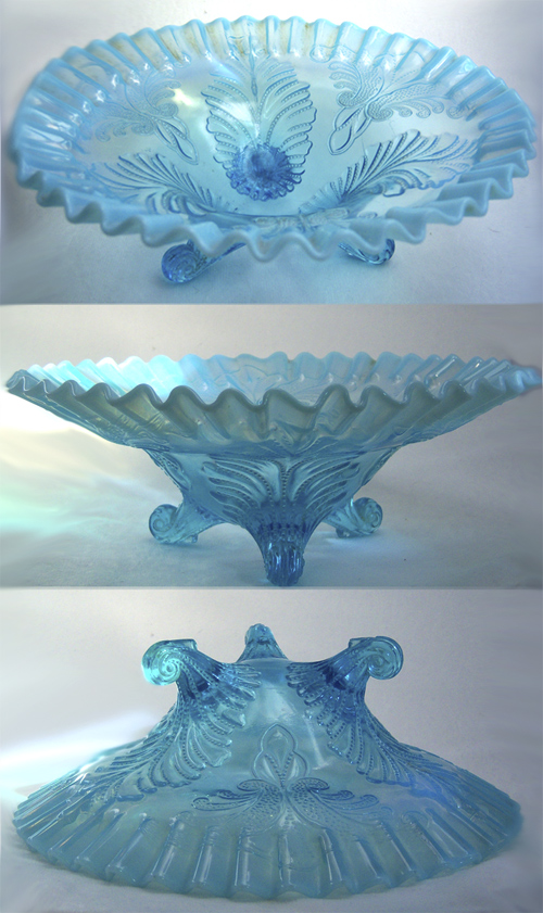 Dugan Palm and Scroll Footed Bowl