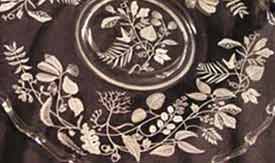 Fostoria #   6 Lacy Leaf Crystal Print