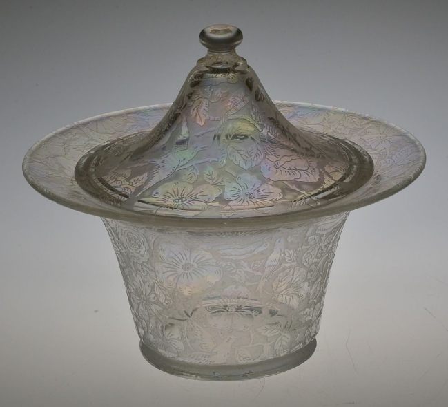 Fostoria Dec  71 Victoria Iridescent Brocade