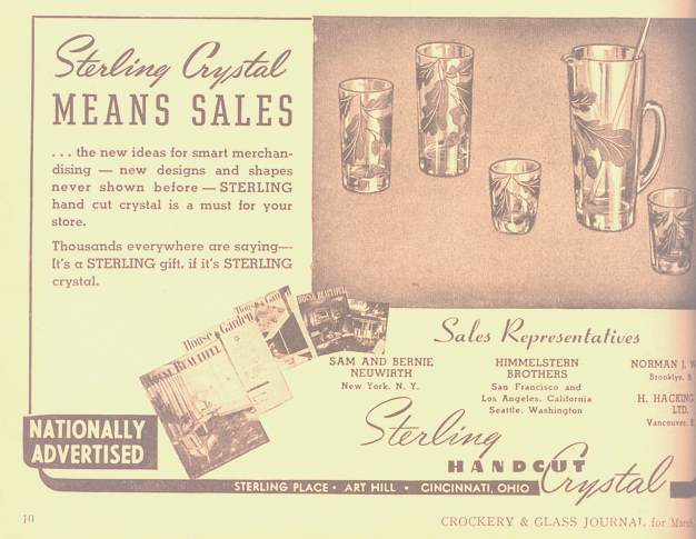 Sterling Glass Co. Advertisement 1946