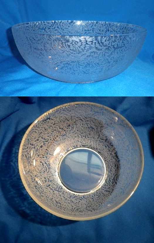 Paden City Frost Brocade Etch