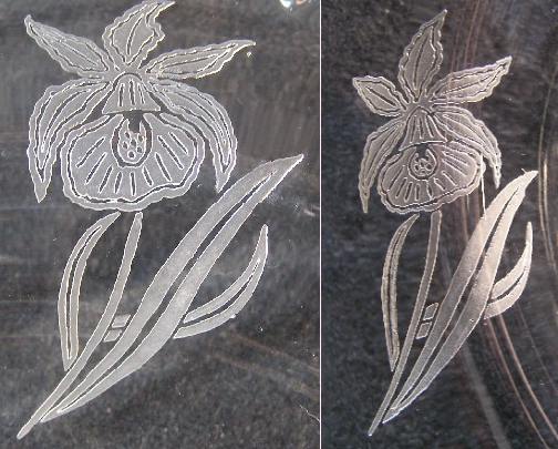 Paden City Baby Orchid Etch