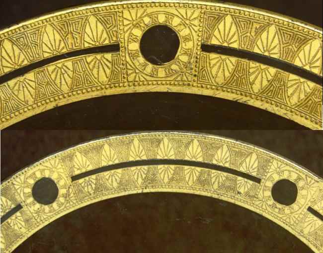 Lotus # 898 Gold Encrusted Border Etch