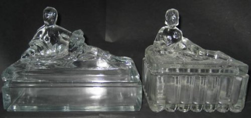 American Glass Powder Jars