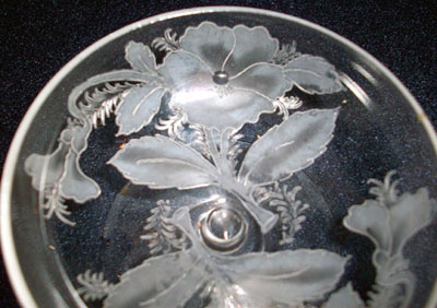 Dorflinger Kalana Pansy Etch