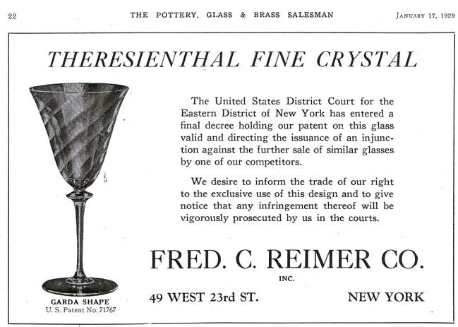 Theresienthal Advertisement