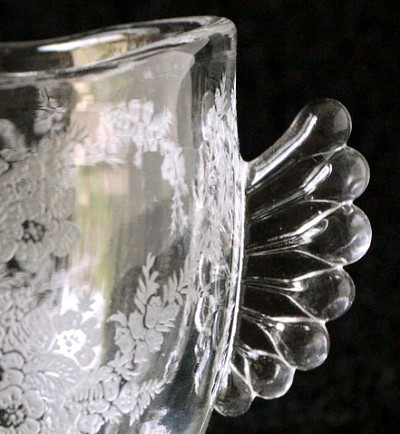 Paden City # 555 Sugar & Creamer Handle