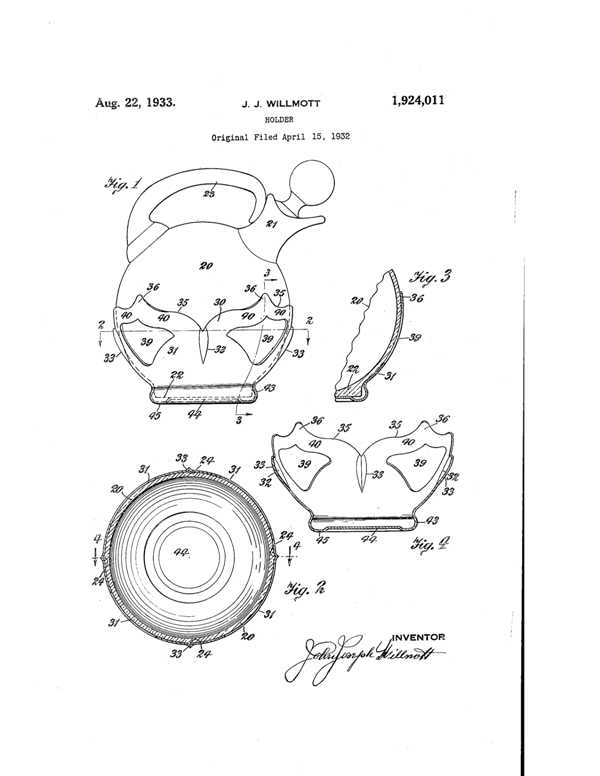 Farber Holder Patent 1924011-1