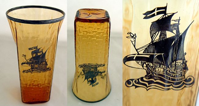 Unknown Tumbler / Vase w/ Unknown Silver Overlay Decoration