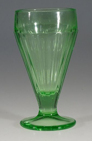 Unknown Ribbed Soda Fountain Glass