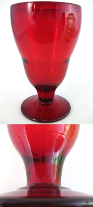 Unknown Footed Ruby Tumbler