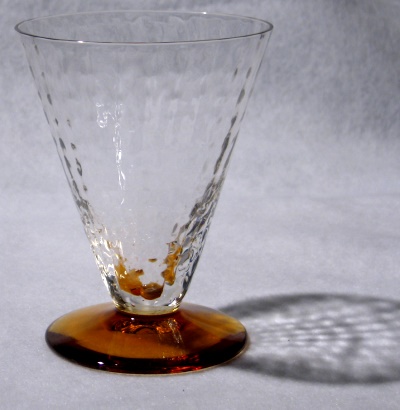 Unknown Pebble Optic Footed Tumbler