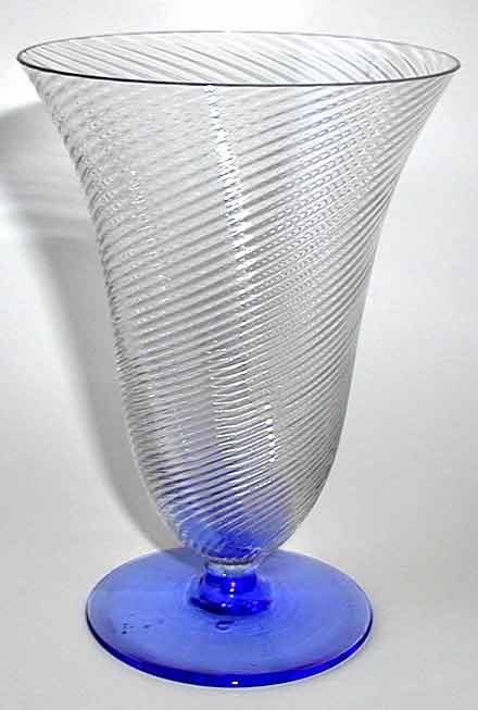Unknown Spiral Optic Footed Tumbler
