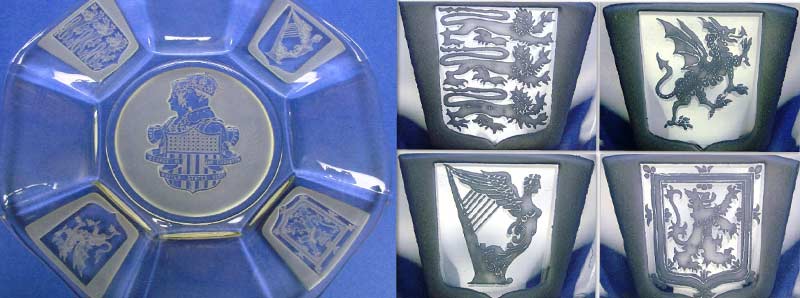 Fostoria #  11 King George Carving on #2424 Kent Plate