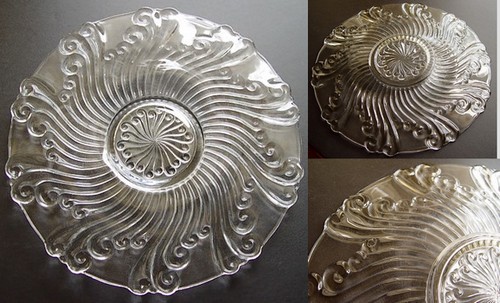 Unknown Pressed Scroll Platter