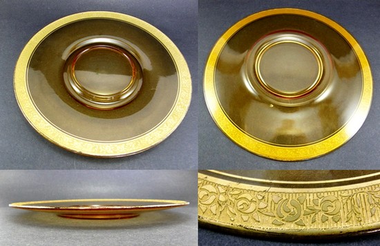 Unknown Amber Plate or Liner