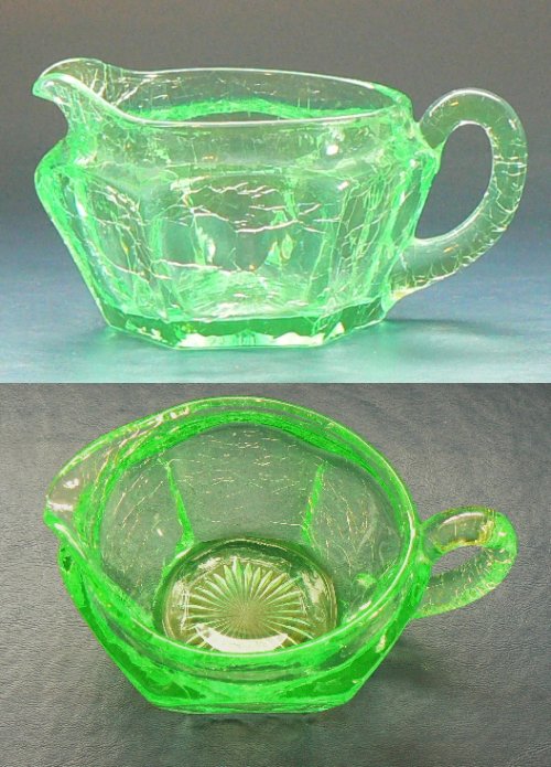 Mosser Hexagonal Crackle Creamer