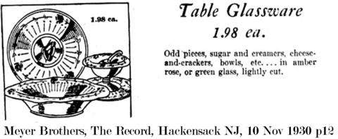 Unknown Table Glassware Advertisement