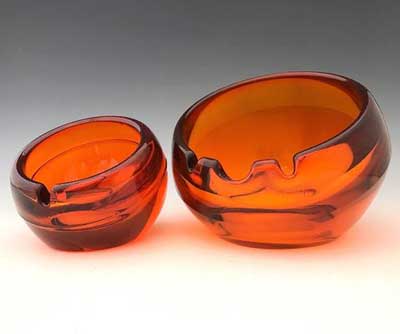 Viking #6827 and #6625 Sphere Ashtrays
