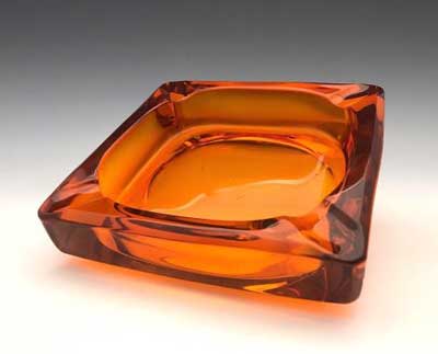 Viking #104 "Relic" Square Ashtray in Persimmon