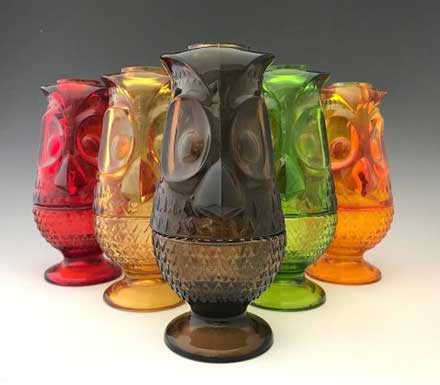 Viking #6900 Two Piece Owl Glimmer - Fairy Lamp