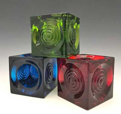 Viking #7321 Bull's Eye Block Candle Glimmer