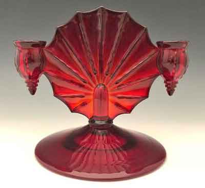 New Martinsville #  42 Radiance Two-Light Candlestick