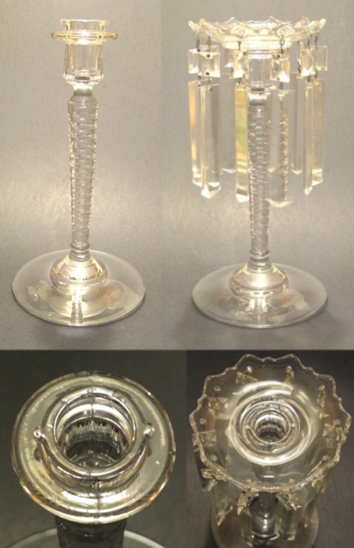 Cambridge #1272 Candlestick w/ Cutting