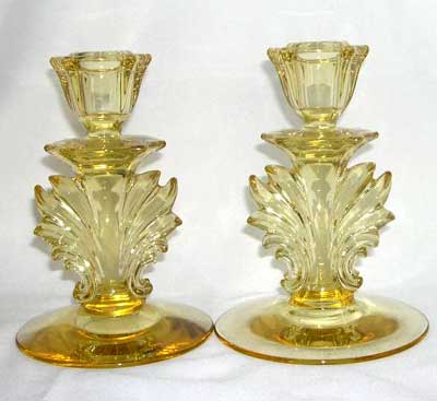 Fostoria #2496 Baroque Candlesticks