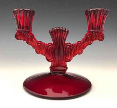 Paden City # 220 Largo Two-Light Candlestick