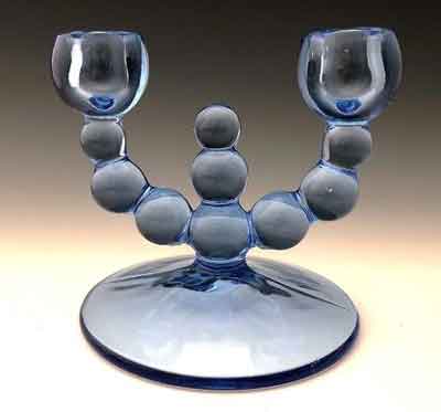 Paden City # 444 "Alexander" Two-Light Candlestick