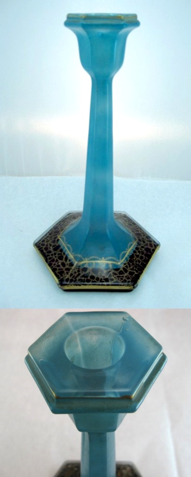 Paden City # 115 Candlestick w/ Unknown Decoration