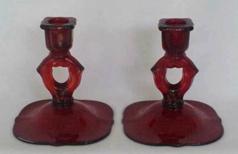 Paden City # 412 Crow's Foot Candleholder