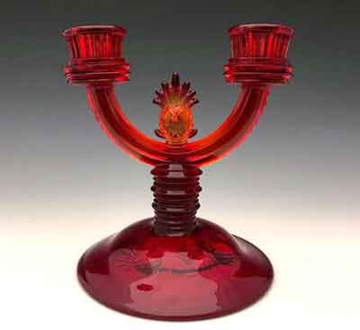 Fenton #2000 Pineapple Candlestick