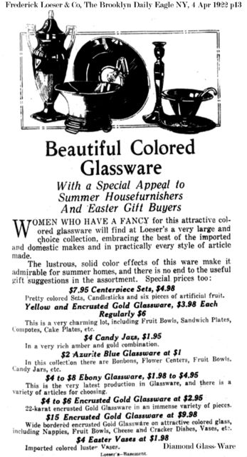 Diamond Glassware Advertisement